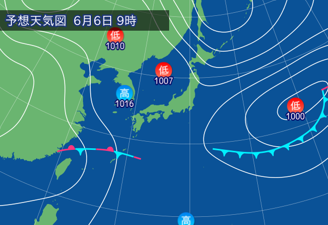 気圧配置図