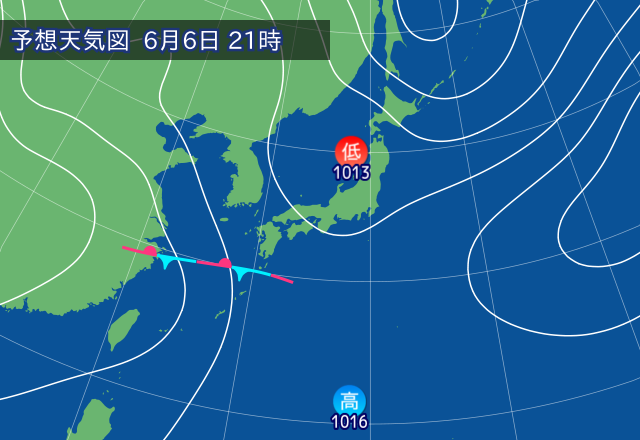気圧配置図