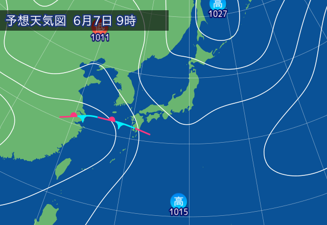 気圧配置図