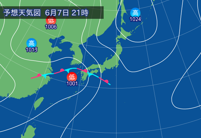 気圧配置図