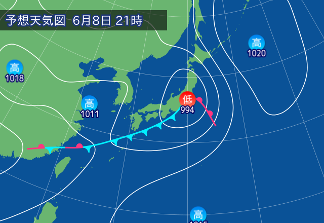 気圧配置図