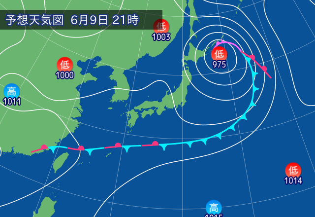 気圧配置図