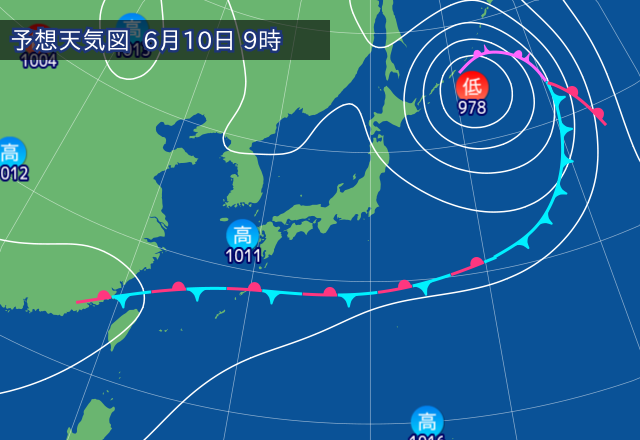 気圧配置図