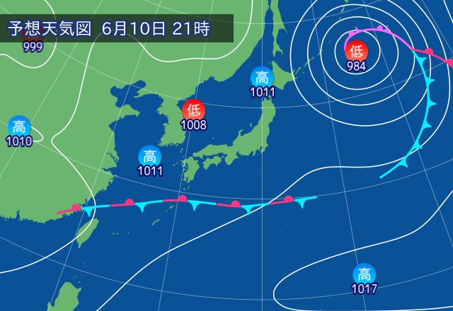 気圧配置図