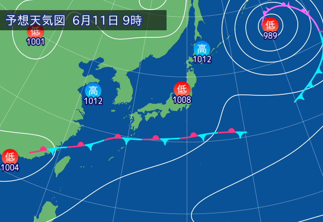 気圧配置図