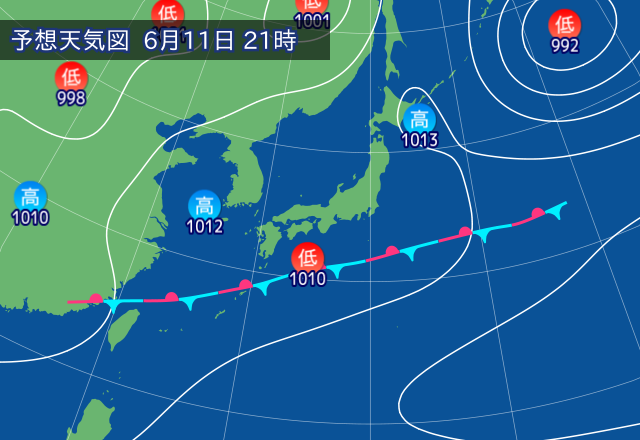 気圧配置図