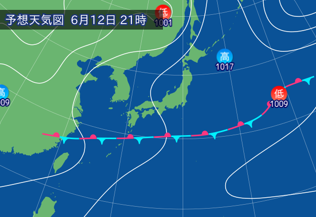気圧配置図