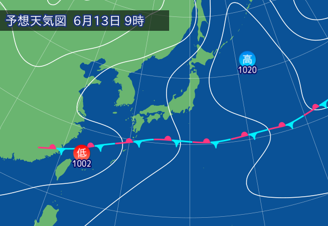 気圧配置図