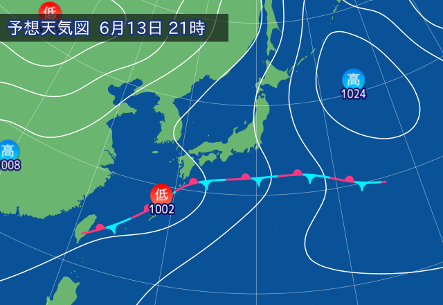 気圧配置図