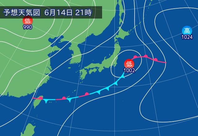 気圧配置図