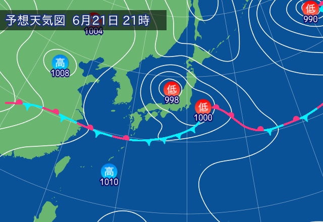 気圧配置図
