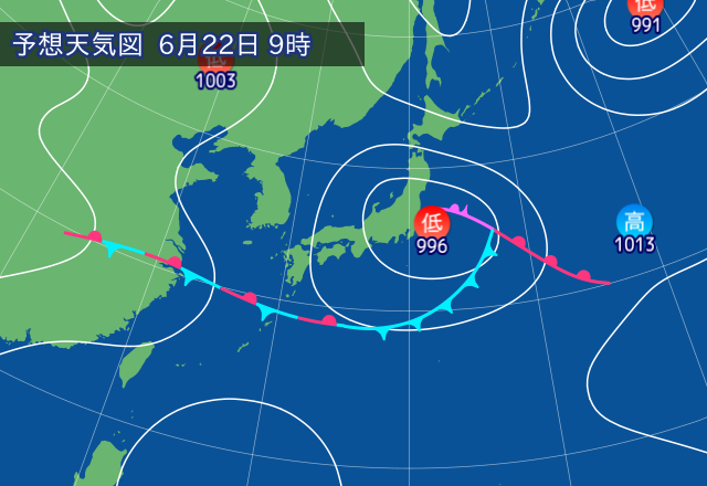 気圧配置図