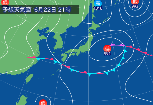 気圧配置図
