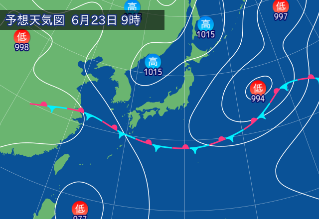 気圧配置図