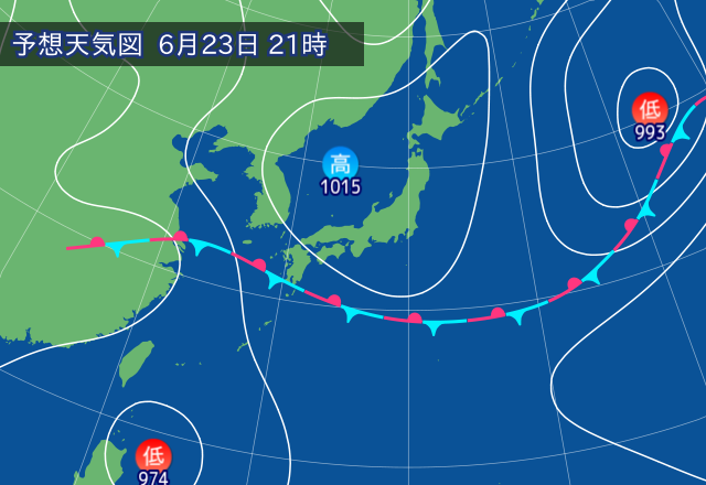 気圧配置図