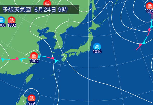 気圧配置図