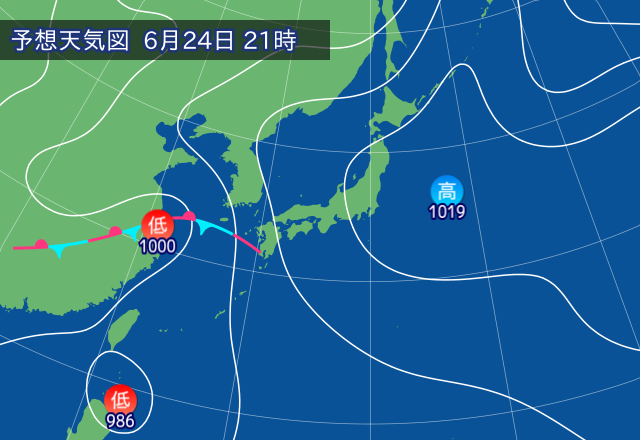気圧配置図