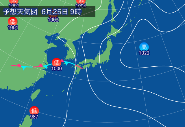 気圧配置図