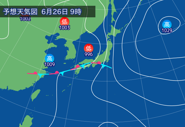気圧配置図