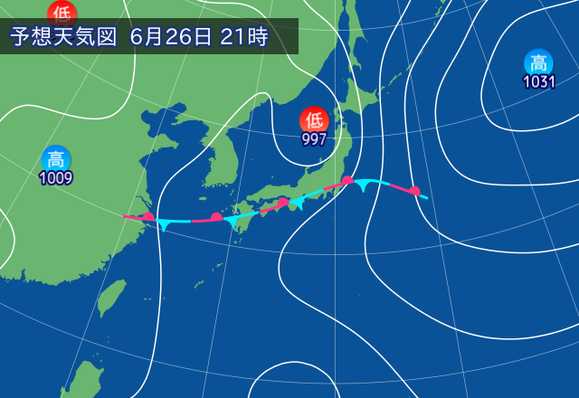 気圧配置図