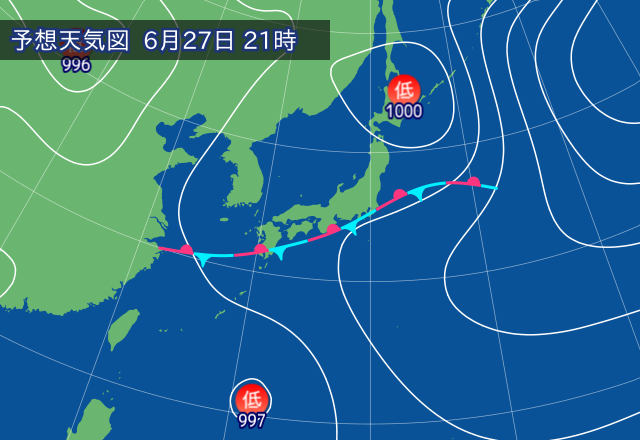 気圧配置図