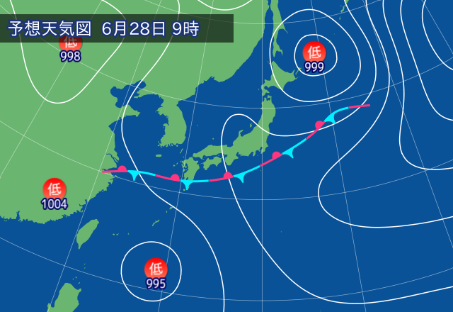 気圧配置図