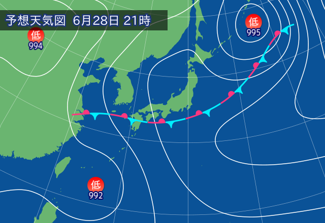 気圧配置図