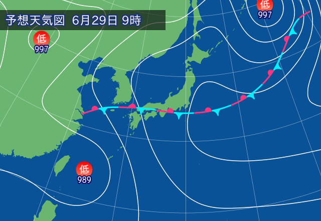 気圧配置図