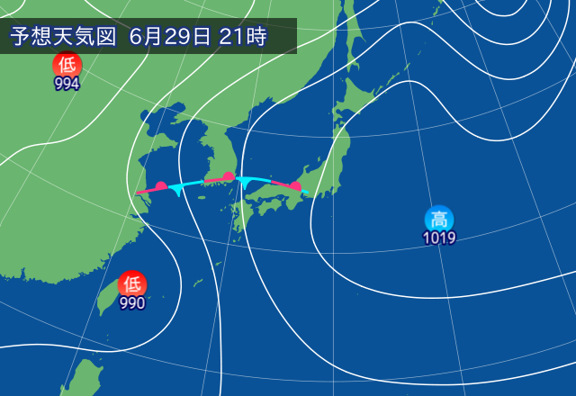 気圧配置図
