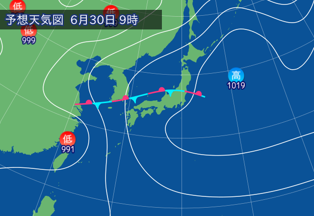 気圧配置図
