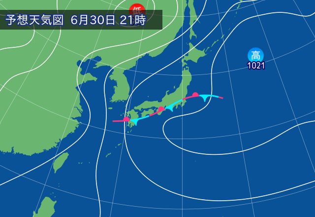 気圧配置図