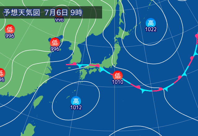 気圧配置図