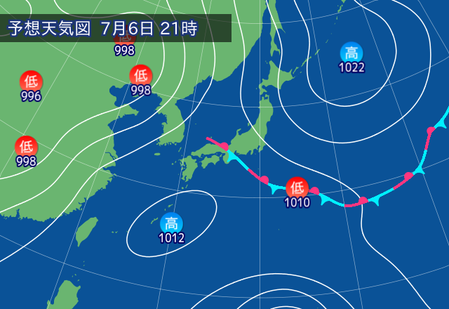 気圧配置図