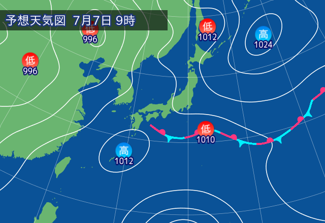 気圧配置図