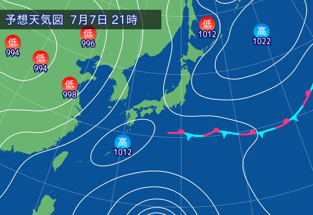 気圧配置図