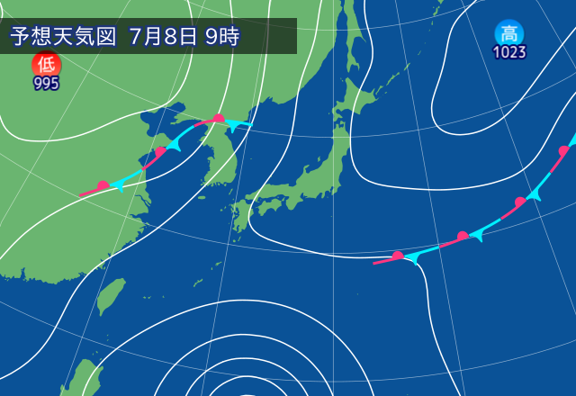 気圧配置図