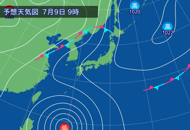 気圧配置図