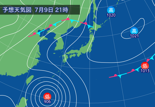 気圧配置図