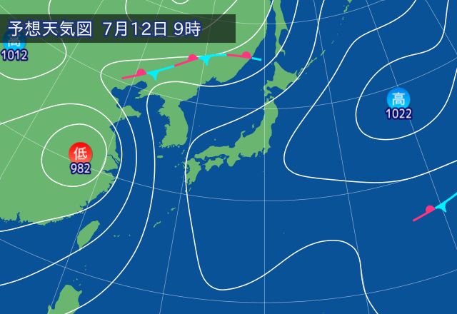気圧配置図