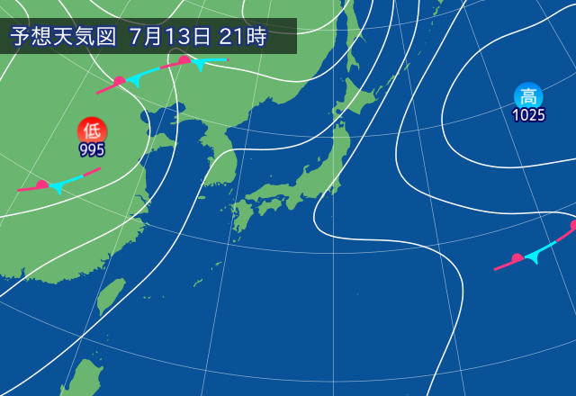 気圧配置図