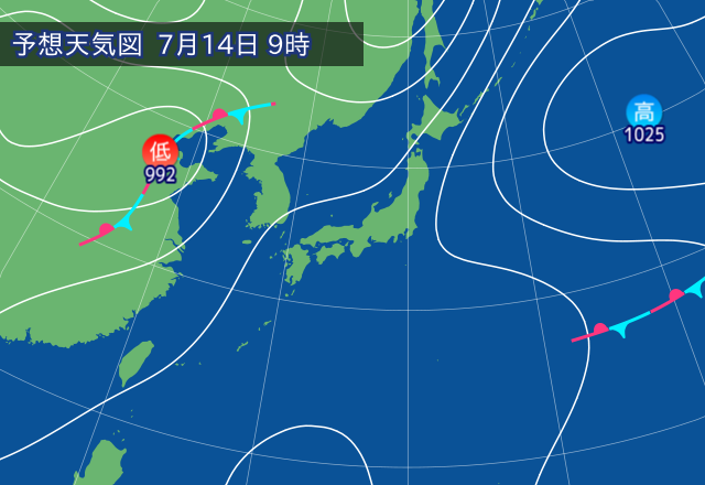 気圧配置図