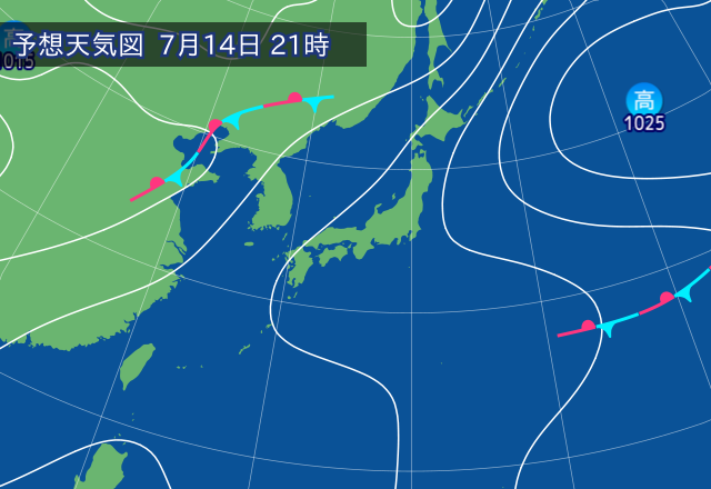 気圧配置図