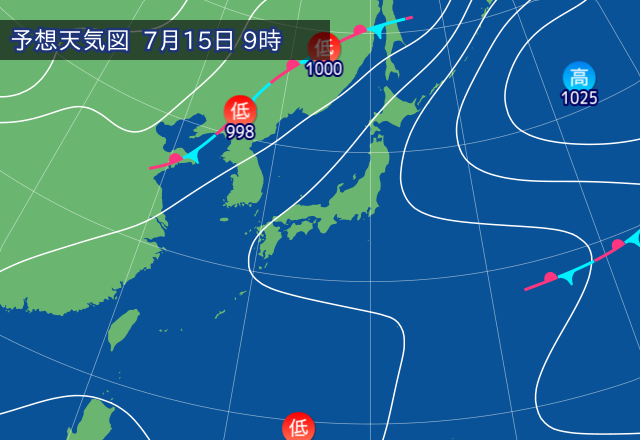 気圧配置図