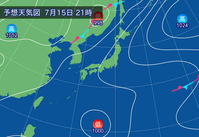 気圧配置図