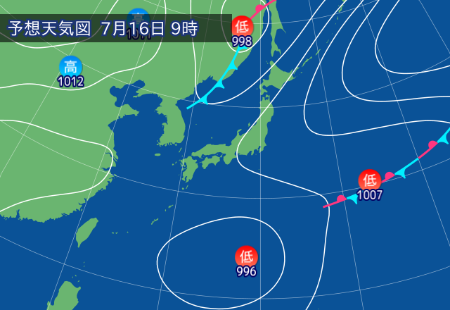 気圧配置図