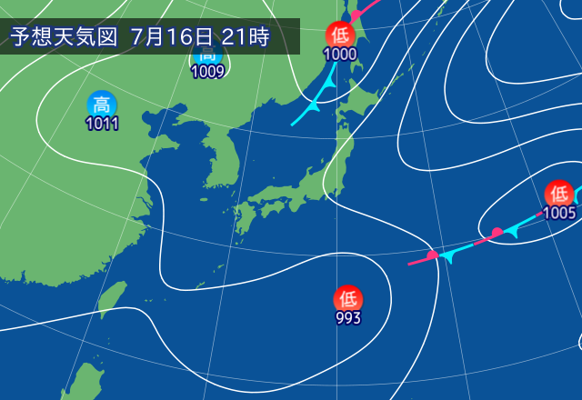気圧配置図