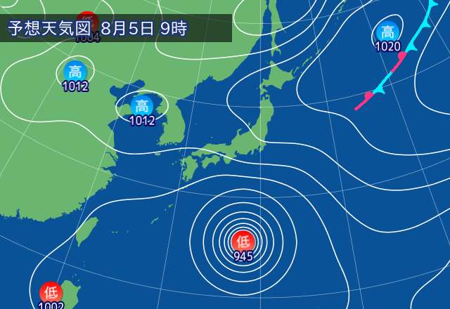 気圧配置図