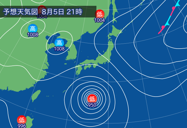 気圧配置図