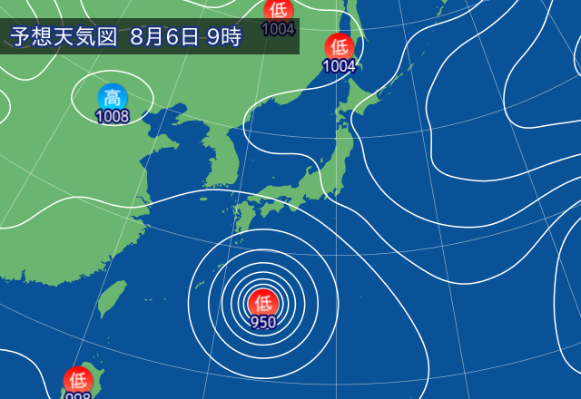 気圧配置図