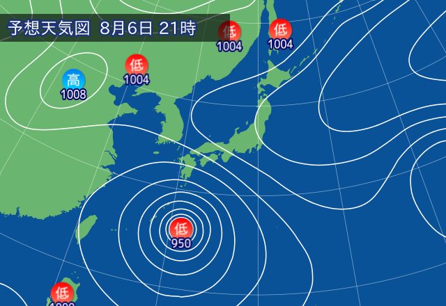 気圧配置図
